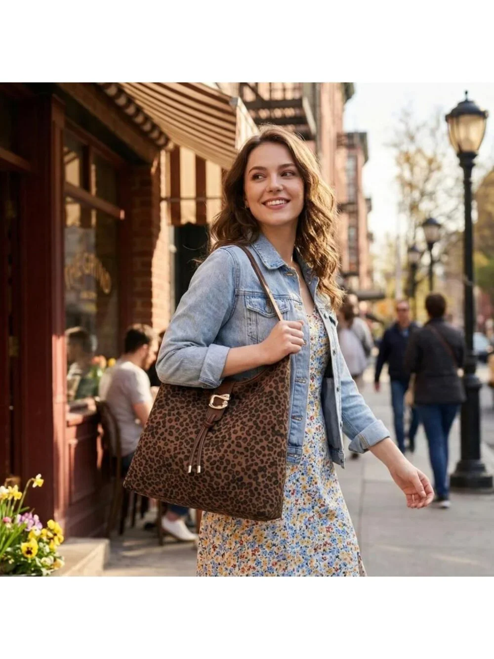 Large Slouchy Suede Hobo Bag for Women | Soft Faux Suede Tote with Zipper